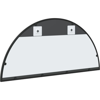 Image 1 of vidaXL Стенно огледало, черно, 80x40 см, арка, желязо (358651)