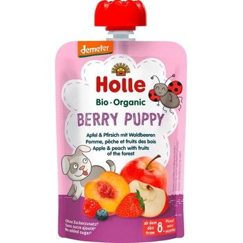 Holle Био плодов пауч Holle - Ябълки, праскови и горски плод, 100 g (BB210581)