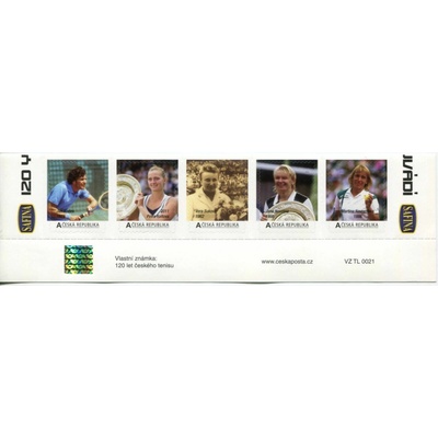 Česká pošta (2013) VZ 181 - 185 - 5-pá - Česká republika - Český tenis 2013
