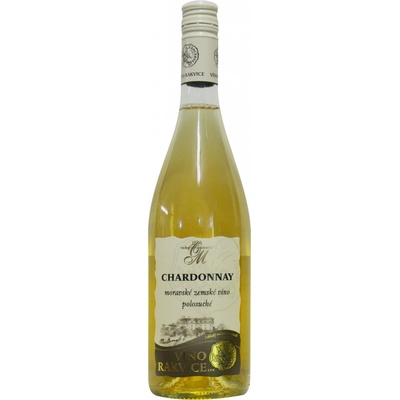 Víno Rakvice Chardonnay moravské zemské 12% 0,75 l (holá láhev)