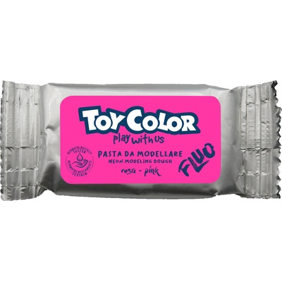 Toycolor hmota modelovací 0,1kg fluo růžová
