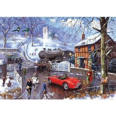 Ravensburger - Puzzle Railway Crossing - 1 000 piese