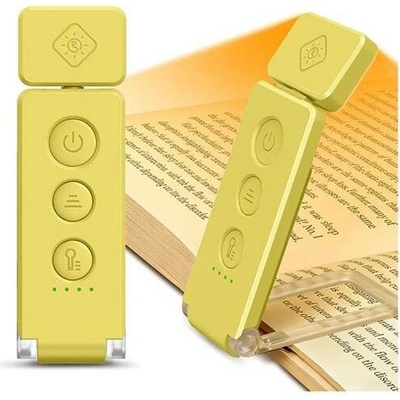 Glocusent Bookmark čtecí lampička s otočným krkem Barva: Žlutá
