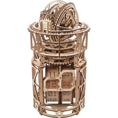 UGears Дървен 3D пъзел Ugears от 338 части - Обсерватория с часовник (U-70162 )