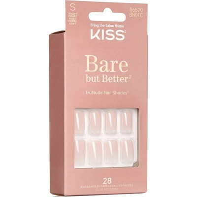Kiss gelové nehty Bare But Better Nails Nudies 28 ks