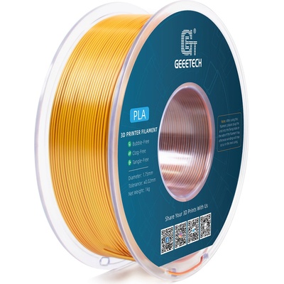 GEEETECH PLA Silk Tri-Color Gold+Silver+Copper - 1, 75 mm / 1000 g (700-001-1590)