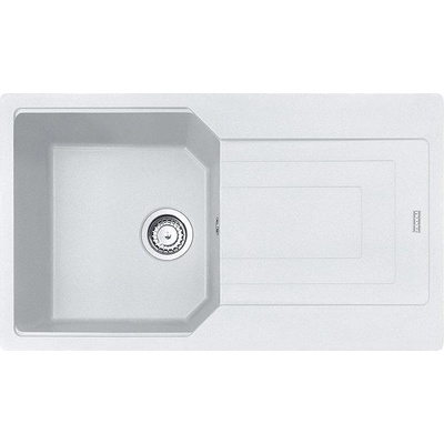 Franke Гранитна мивка INSET Maris, 860×500, двустранен отцедник, цвят бял (114.0580.492)