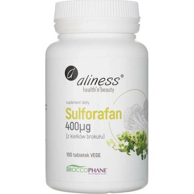 Aliness Sulforafán z brokolicových klíčkov 400 mcg 100 tabliet