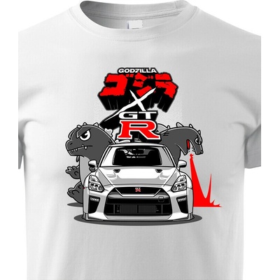 Dětské tričko Nissan GTR Godzilla BíláCanvas Dětské tričko Bezvatriko.cz 1852