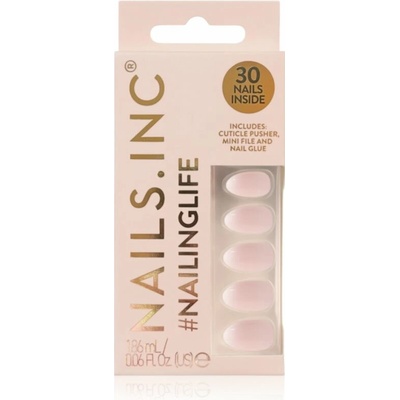 Nails Inc. NailingLife Press-On Nails umelé nechty odtieň So Selena Nude Ombré Effect 33 ks