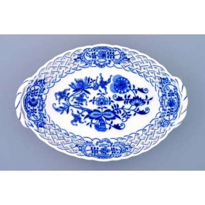 Cibulák košík prelamovaný cibulový porcelán originálny cibulák Dubí 21 cm