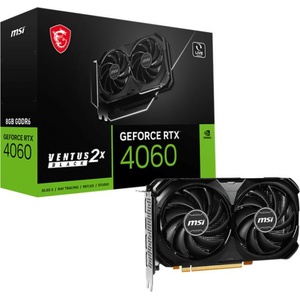 MSI GeForce RTX 4060 VENTUS 2X BLACK 8GB GDDR6 128bit Видео карти