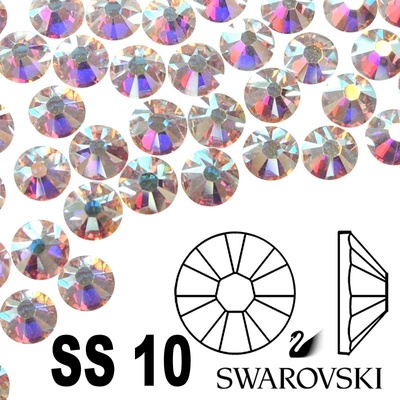 Top-Nechty Swarovski kamienky SS10 10ks rôzne farby 4871