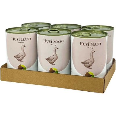 Bohemia Pet Food husí maso ve vlastní šťávě 6 x 800 g