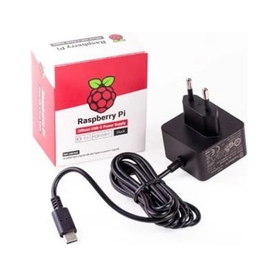 Raspberry Pi napájecí zdroj USB-C 5,1V 3A pro Raspberry Pi 4B, EU, bílý – Zboží Živě