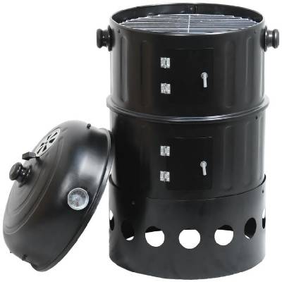 CATTARA® Gril PISA 3in1 udírna na dřevěné uhlí, 40 cm