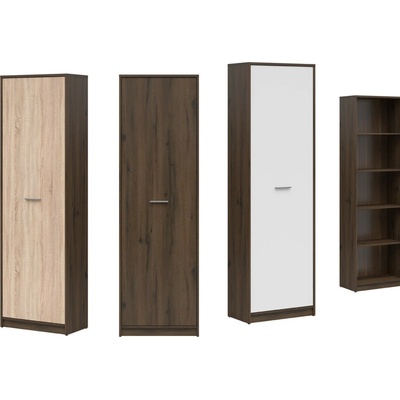 BRW Гардероб с 1 врата Nepo Plus - благороден дъб (S435-REG1D-DNO)