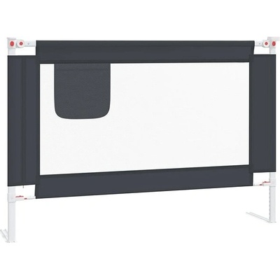 shumee zábrana textil tmavo sivá 100 × 25 cm
