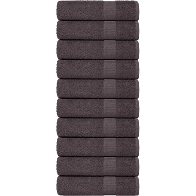 vidaXL Кърпи за баня FROGN 10 бр. Антрацит 100x150 см 360 г/м2 (136691)