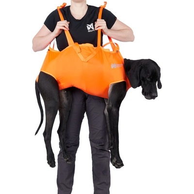 Non-stop dogwear Záchranný vak Dog rescue sling oranžová M