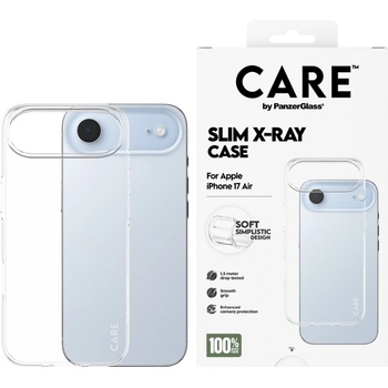 Panzer Гръб Care by PanzerGlass за iPhone 17 Air, Fashionable Case Transparent X-Ray Soft Basic