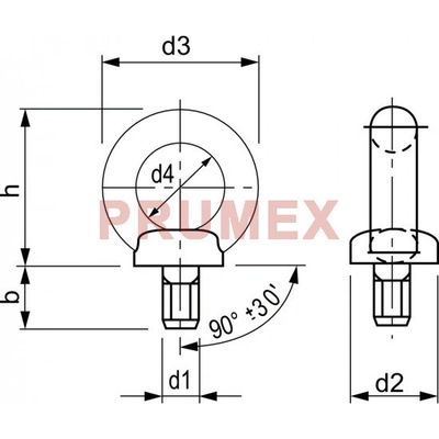 Šroub závěsný DIN 580 CE M12 pozink – Hledejceny.cz