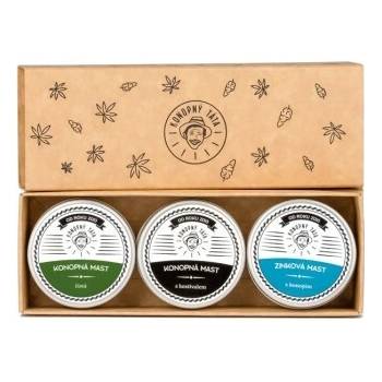 Konopný táta Triple Pack zinková mast 15 ml + konopná mast 15 ml + konopná mast 15 ml