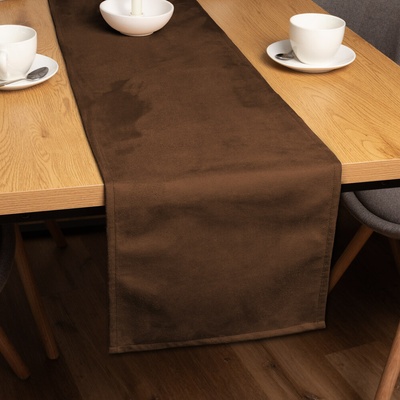 Biante Behúň imitácia brúsenej kože Alcantara ALC-013 Hnedý 20x120 cm