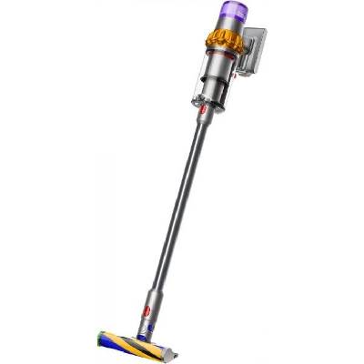 Dyson V15 Detect Absolute 2023, vysavač, 14 cyklonů, 240 AW, filtrace celého přístroje, výdrž až 60 minut, žlutá / šedá 446986-01