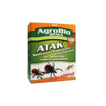 AgroBio Atak Sada proti klíšťatům a komárům 2 x 100 ml
