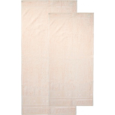 4home sada Bamboo Premium osuška a uterák krémová, 70 x 140 cm, 50 x 100 cm