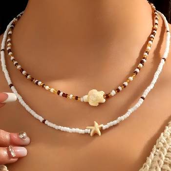 HARAHU Колие se-35605 - Бяла kp35605 (se-35605)