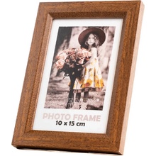 FANDY Dřevěný fotorámeček Bevel 10x15 3 tmavě hnědý