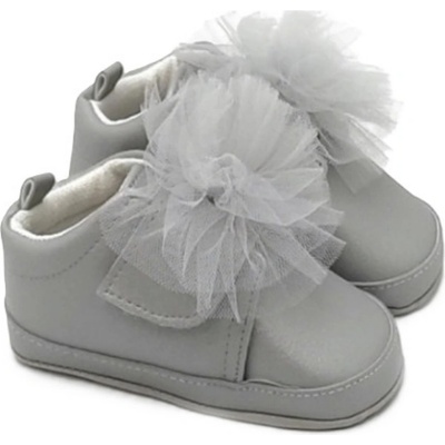 Funny Baby Бебешки буйки Funny Baby - Premium, размер 18, 8-12 м, балерина, сребристи (7060-32)