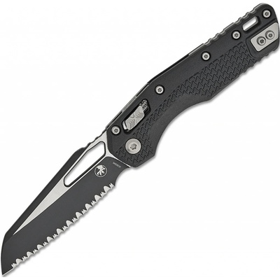Microtech MSI S/E Tri-Grip Polymer Black Full Serrated 210T-3PMBK