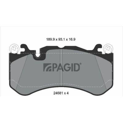 Sada brzdových platničiek kotúčovej brzdy PAGID T2047N