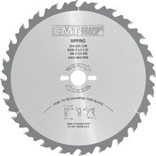 CMT Industrial Pílový kotúč pre pozdĺne rezy - D300x3,2 d30 Z24 HM C29302412M
