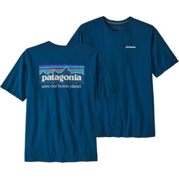Patagonia pánske tričko P-6 Mission Organic tmavo modré