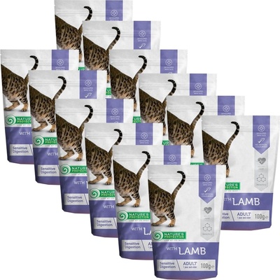Nature's Protection котка възрастен чувствителна храносмилателна агне 12 x 100 г