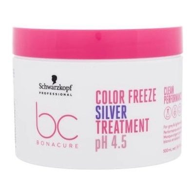Schwarzkopf BC Bonacure Color Freeze pH 4.5 Treatment Silver подмладяваща маска за коса с неутрализиращ ефект 500 ml за жени
