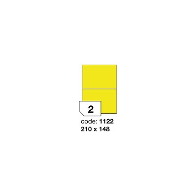 Rayfilm R0131 fluo žluté etikety 210x148mm A5 100 listů