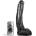 Реалистично черно дилдо с тестиси, 27см. - All Black Dildo (D-222812)