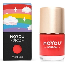 MoYou Razítkovací lak na nehty Free to Love 9 ml