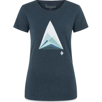 Black Diamond Mountain Transparency Tee Women's T-shirt S Eclipse Heather