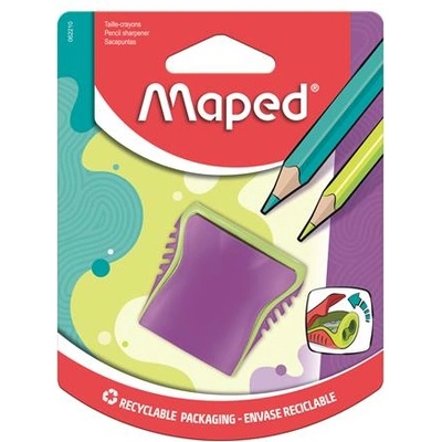 Maped Острилка, перфоратор за две дупки, контейнер, MAPED "Boogy", смесени цветове 062210 (062210)