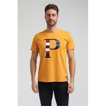 New World Polo Мъжка Regular Fit тениска 23SSM20352 - Цвят Горчица #371610 (371610_Горчица)
