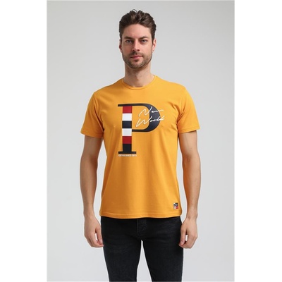 New World Polo Мъжка Regular Fit тениска 23SSM20352 - Цвят Горчица #371610 (371610_Горчица)
