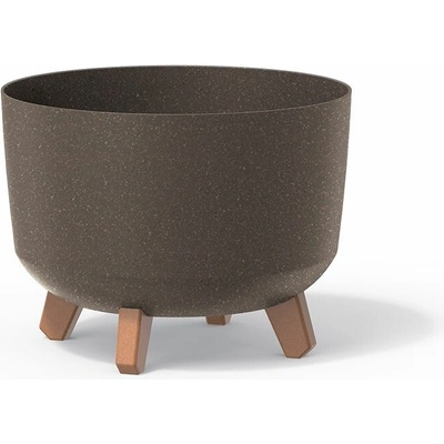 PROSPERPLAST Kvetináč GRACIA STANDARD ECO WOOD kávový 33,9cm