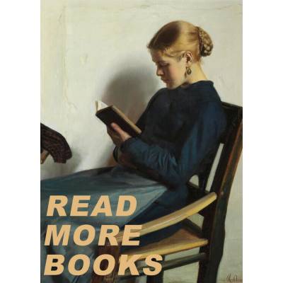 Plagát, Obraz - Pensive Woman Reading Book, The Art Concept, 30 × 40 cm