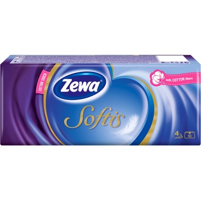 Zewa Softis vreckovky papierové 4-vrstvové 10 x 9 ks